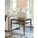 Rendezvous Walnut Square Andora Lamp Table
