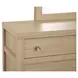Meadowrise Sandstone Beige 6 Drawer Dresser with Rectangular Mirror