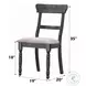 Leventis Light Brown Linen and Weathered Gray Side Chair Set of 2