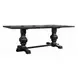 Morland Vintage Black 88" Rectangular Dining Table