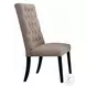 Morland Tan Linen and Vintage Black Side Chair Set of 2