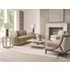 Sunset Key Tasman Beige and Tan Upholstered Accent Chair