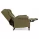 Kendall Oasis Olive Leather Push Thru The Arms Recliner with Nailhead Trim