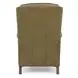 Kendall Oasis Olive Leather Push Thru The Arms Recliner with Nailhead Trim