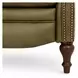 Kendall Oasis Olive Leather Push Thru The Arms Recliner with Nailhead Trim
