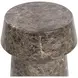 Delaina Dark Emperador Round Concrete Top Outdoor End Table