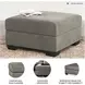 Darcy Cobblestone Ottoman