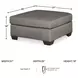 Darcy Cobblestone Ottoman