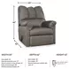 Darcy Cobblestone Rocker Recliner