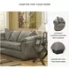 Darcy Gray Cobblestone 87" Sofa