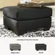 Darcy Black Ottoman