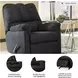 Darcy Black Rocker Recliner
