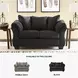Darcy Black 64" Loveseat
