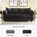 Darcy Black 87" Sofa