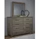 Dovetail Mystic Gray 8 Drawer Dresser