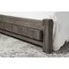 Dovetail Mystic Gray King Poster Bed with California King Footboard