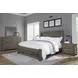 Dovetail Mystic Gray Poster Bedroom Set with Footboard