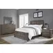 Dovetail Mystic Gray King Panel Bed