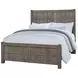 Dovetail Mystic Gray King Panel Bed