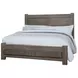 Dovetail Mystic Gray Poster Bedroom Set with Footboard