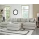 Laurelgrove Pebble 3-Piece Sectional with Chaise
