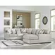 Laurelgrove Pebble 4-Piece Sectional with Chaise