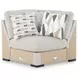 Laurelgrove Pebble 5-Piece Sectional with Chaise