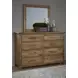 Dovetail Natural Rectangular Dresser Mirror