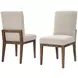 Dovetail Gray Performance Fabric Upholstered Side Chair