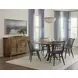Dovetail Natural and Black Spindle Back Side Chair