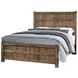 Dovetail Natural Queen Panel Bed