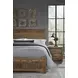 Dovetail Natural Queen Poster Bed with California King Footboard