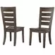 Dovetail Aged Gray Ladder Back Side Chair