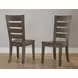 Dovetail Aged Gray Ladder Back Side Chair