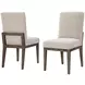 Dovetail Aged Gray Performance Fabric Upholstered Side Chair