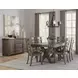 Dovetail Aged Gray Ladder Back Side Chair