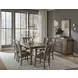 Dovetail Dining Aged Gray Dining Room Set