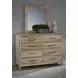 Dovetail Sun Bleached White Rectangular Dresser Mirror