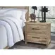 Dovetail Sun Bleached White 2 Drawer Nightstand