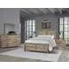 Dovetail Sun Bleached White Queen Panel Bed