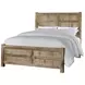 Dovetail Sun Bleached White Queen Panel Bed
