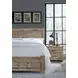 Dovetail Sun Bleached White King Poster Bed with California King Footboard