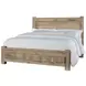 Dovetail Sun Bleached White King Poster Bed with California King Footboard