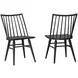 Dovetail Natural and Black Spindle Back Side Chair