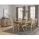 Dovetail Bleached White 73" Rectangular Dining Table