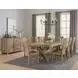 Dovetail Bleached White 73" Rectangular Dining Table
