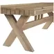 Dovetail Bleached White 73" Rectangular Dining Table