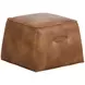 Ashford Tobacco Tan Upholstered Square Ottoman