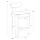 Briarstone Sahara Sand Leather Upholstered Counter Height Stool