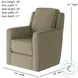 Diva Berber Natural Swivel Glider